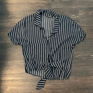 2/$30 stripped, blue, tie dress shirt